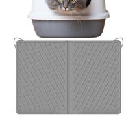 Cat Litter Box Mat, Waterproof Floor Pad, Scratch-Resistant Feeding Area Protector, Indoor Non-Slip Corner Rug for Food, Water, Litter Control, 24.02x16.93 inches