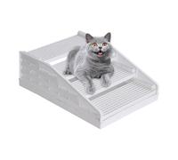 Cat Litter Mat - Non-Slip Adjustable Wide Grid with Detachable Pet Steps for Cats and Kittens, Ideal for Indoor Home, Apartment, Living Room, Bedroom, Bathroom, Balcony, 16.54x12.6x5.51 inches