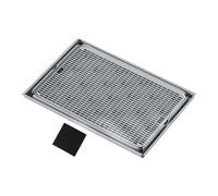 Cat Litter Mat, Pet Trapping Pad, Litter Box Accessory, Double Layer Mesh Design, Waterproof Urine Barrier for All Breeds Indoor Outdoor Use, 16.54x11.22x0.79 inches