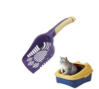 Cat Litter Scoop - 11,42 x 4,33 x 3,15 pouces Durable Poop Shovel, Sifter Shovel, Long-Handle Cleaner | Multifunctional Portable Pet Waste Sifter for Cats & Dogs, Easy-Use Litter Box Cleaning Tool