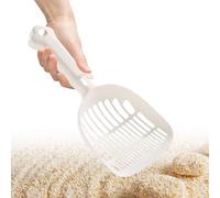 Cat Litter Scoop, Litter Box Scooper, Long Handle Pet Shovel, Ergonomic Sifting Tool, Cleaning Accessory for Indoor Scooping Kitten Waste Removal at Home Apartment,5.31x11.02x2.76 inches