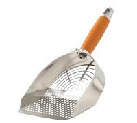Cat Litter Scoop, Quick Screening Cat Box Scoop Pooper Scooper, Comfortable Grip Kitten Poop Sifting Tool, Durable Pet Waste Cleaning Shovel for Indoor and Outdoor Use