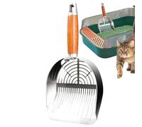 Cat Litter Scoop, Quick Screening Cat Box Scoop Pooper Scooper, Comfortable Grip Kitten Poop Sifting Tool, Durable Pet Waste Cleaning Shovel for Indoor and Outdoor Use