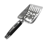 Cat Litter Scoop, Stainless Steel Sifter Shovel, 9.84x4.13x1.18in Metal Cleaning Tool with Portable Mesh Design, Waste Separation System, Hygienic Pet Care Style Accessory, Home Use for Litter Box