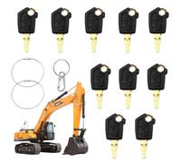 Cat Lot de 10 clés d'allumage universelles 5P8500 Jeu de clés pour machines de construction Pour machines lourdes/bulldozer de Caterpillar Équipement lourd Clés d'interrupteur d'allumage, Jeu de clés