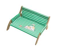 Cat Lounger - 21.06x18.11x11.02 Pouces Hammac à Animal de Compagnie Respirant pour Le Repos, Confort extérieur intérieur avec Soutien apaisant, Bande de Couchage de Chiot pour Le Salon d'appartement,