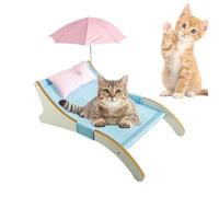 Cat Lounger | Animals Hammock With Scratcher And Sunshade | Mesh Cat Bed Be