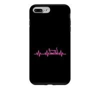 Cat Love Heartbeat Life Heart ECG Pulse Coque pour iPhone 7 Plus/8 Plus