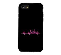 Cat Love Heartbeat Life Heart ECG Pulse Coque pour iPhone SE (2020) / 7/8