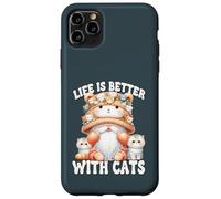 Cat Lover Gnome For Cat Mom Grandma Life Is Better With Cats Coque pour iPhone 11 Pro Max