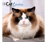 Cat Lovers | 2027 7 x 14 Inch (Hanging) Monthly Mini Wall Calendar | BrownTrout | Animals Domestic Kittens