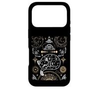 Cat Luna Moth Moon Phases Dark Academia Esthétique Occulte Coque pour iPhone 17 Pro