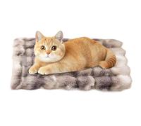 Cat Mat Bed - Warm Washable Pet Bed for Winter Comfort, Soft Cushion Design with Non-Slip Base, Mat for Small Dogs Cats, Plush Fleece Material, Indoor Outdoor Use