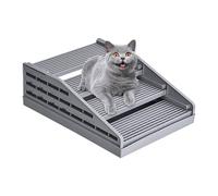 Cat Mat for Litter Box,42x32x14cm Non Slip Stackable Adjustable Wide Grid | Compact Detachable Pet Steps for Cats | for Kitten Play Indoor Home Apartment Living Room Bedroom Bathroom Balcony Cage