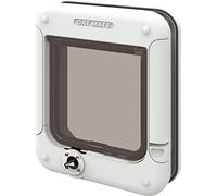 Cat Mate Chatière rotative à verrouillage à 4 voies, blanche (358 W)