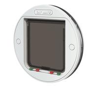 Cat Mate Grande chatière murale et en verre pour chat, blanche (357 W)