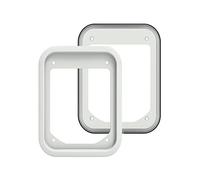 Cat Mate Kit d'adaptateur de chatière pour Portes en UPVC/métal, Montage Facile, Installation Rapide, Durable, Pratique - Kit d'adaptateur de Porte en UPVC/métal Blanc 387 W