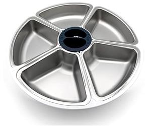 Cat Mate Lot de 5 Inserts en Acier Inoxydable pour mangeoire Automatique à Cinq Repas (Bols Uniquement)