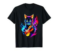 Cat Meme - Chat drôle de violoniste Musicien Jouant du T-Shirt