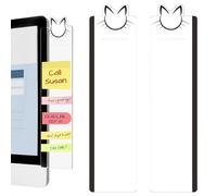 Cat Memo Board, Reusable Screen Reminder, 11.02x2.95in Face Holder, Functional Monitor Panel, Versatile Desktop Organizer, Acrylic Computer Message Board for Professional Office Productivity
