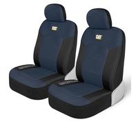 CAT MeshFlex Lot de 2 housses de siège avant pour voitures, camions et SUV - Housses de siège avant compatibles avec airbag pour SUV et accessoires de housses de siège, bleu et noir
