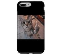 Cat Middle Finger Meme X Cats Memes X Funny Cat Meme Coque pour iPhone 7 Plus/8 Plus