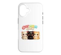 Cat Mom Crew Multi Cat Lady Trois Chatons Amant Cadeau Coque pour iPhone 16