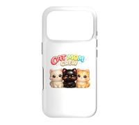 Cat Mom Crew Multi Cat Lady Trois Chatons Amant Cadeau Coque pour iPhone 17 Pro