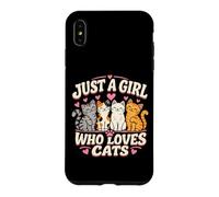 Cat Mom est Juste Une Fille Qui Aime Les Jolies amantes et Les Femmes Coque pour iPhone XS Max