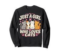Cat Mom est Juste Une Fille Qui Aime Les Jolies amantes et Les Femmes Sweatshirt