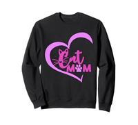 Cat Mom - I Love My Cat - Cat Mom Great Gift Idea - Classic Sweatshirt