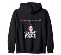 Cat Mom Life is Fur Real Punny Feline Lovers Kitty Fan Sweat à Capuche
