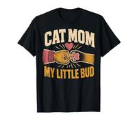 Cat Mom My Little Bud Feline T-Shirt