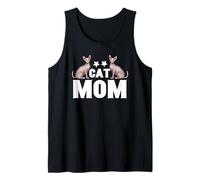Cat Mom Sphynx Funny I Love My Hairless Cats Family Matching Débardeur