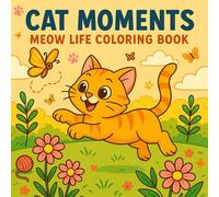 Cat Moments Coloring Book: Adorable and Funny Cat Scenes for Kids: 40 Cute Illustrations of Cats Being Silly, Sweet, and Super Fun to Color!