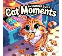 Cat Moments: Meow Life Coloring Book to Drawing . Easy and Color Pages for Adults and Teens to Relaxation and Stress Relief. Gifts for Birthday, Come Back to School,...