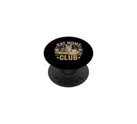 Cat Moms Club Feline Book Coffee Lover PopSockets PopGrip Adhésif