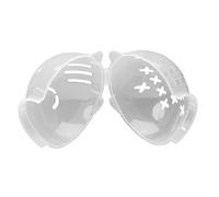 Cat Mouth Cover, Transparent Anti-Bite Muzzle, Adjustable Kitten Astronaut Helmet for Grooming, Shaving, Veterinary Protection, Small Pet Chewing Guard, PP, M 200g L 250g