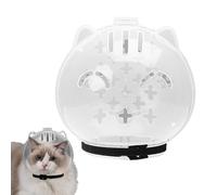 Cat Mouth Cover - Transparent Muzzle for Prevent Biting - Shaving Pet Tools, Adjustable Kitten Astronaut Helmet, Guard Muzzle Chewing for Small Animals
