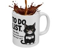 Cat Mug - Tasse à café élégante, tasse de thé portable | Récipient de boissons en céramique multifonctionnel, Tobe à eau isolée de voyage légère pour étagère de salon, station de travail de bureau, pa