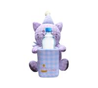 Cat Multifunctional Tissue Box - Cute Tissue Holder Trash Can for Vehicle Interior Home Office Table Bedside Dresser Camping Travel Party Snacks Storage, Handy and Decorative Accessory