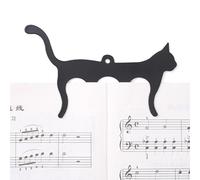 Cat Music Book Clip - Support de livre en forme de chat - Support de notes de piano - Adorable support de musique pour chat - Accessoire de piano pour livres, piano, guitare, violon, clavier