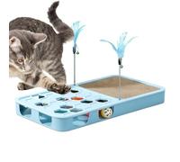 Cat Nail File Scratcher Interactive - Self-Play Puzzle Claw Scratcher Claw | Kitten Claw Scratch Board Box for Furniture Floor Couch | Bed Protection Garden Home Bedroom Balcony Cat Nail File Scratcher
