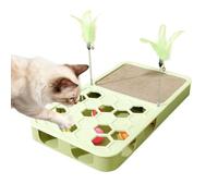 Cat Nail File Toy Interactive Self-Play - Puzzle Claw Scratcher Kitten Claw | Kitten Claw Scratch Board Box for Furniture Floor Couch | Bed Protection Garden Home Bedroom Balcony Cat Nail File Toy Puzzle