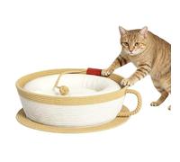 Cat Nest Bed - Tasse de Tasse à café Pan à pour Repos Confortable, Conception de Corde en Coton avec Une Fonction de Coussin Doux, lit pour Animaux de Compagnie Chaude pour la fenêtre de la Fen