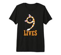 Cat Nine Lives Écharpe Oreilles de Chat T-Shirt Haut de Gamme