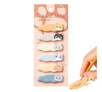 Cat Notepad, 180 Sheets Adhesive Memo Tabs - Doux Adhesive Backing Cute Note Pads | Pocket-Sized Convenience Sturdy For Students Boys Girls Teacher Kids School Work Classroom Party