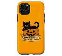 Cat on Pumpkin me réveille Quand C'est la Saison des citrouilles Coque pour iPhone 11 Pro