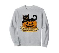 Cat on Pumpkin me réveille Quand C'est la Saison des citrouilles Sweatshirt