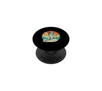 Cat on Snowboard - Snowboarder Lover PopSockets PopGrip Adhésif